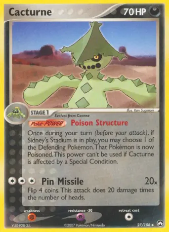 Cacturne Pokémon card #27