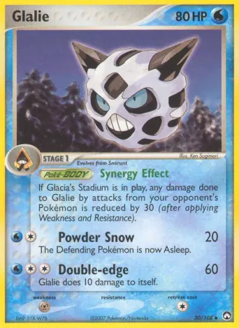 Glalie Pokémon card #30