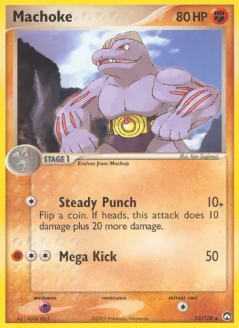 Machoke Pokémon card #33