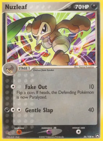 Nuzleaf Pokémon card #36