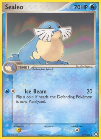 Sealeo Pokémon card #37
