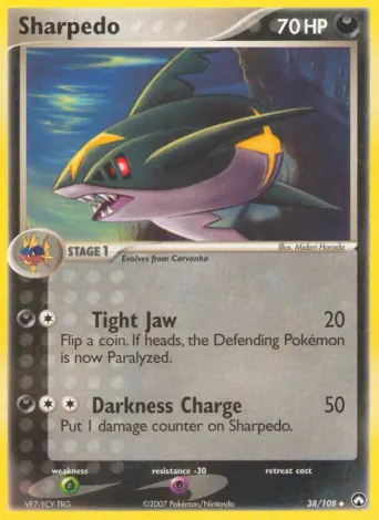 Sharpedo Pokémon card #38