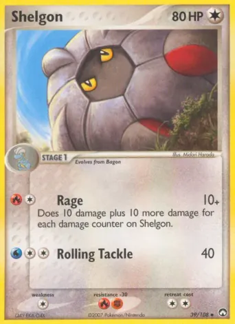 Shelgon Pokémon card #39