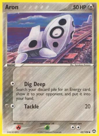 Aron Pokémon card #42