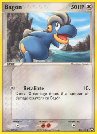 Bagon Pokémon card #43