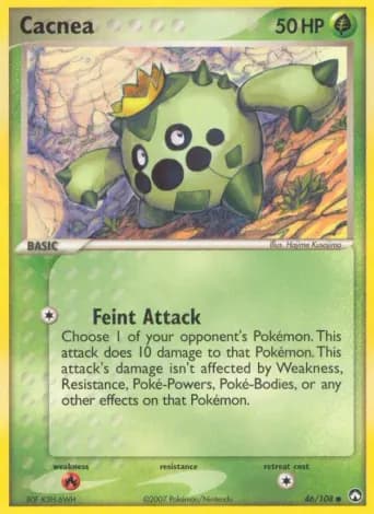 Cacnea Pokémon card #46