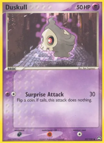 Duskull Pokémon card #50