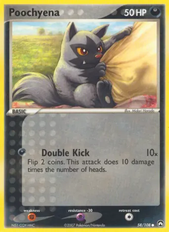 Poochyena Pokémon card #58