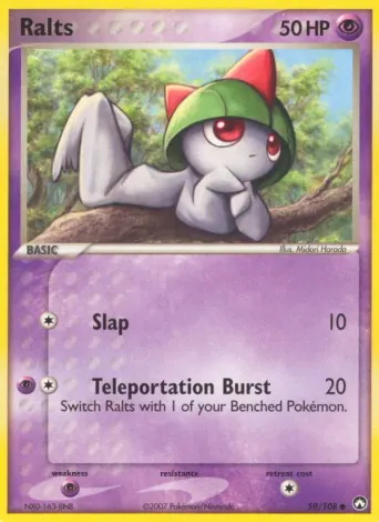 Ralts Pokémon card #59
