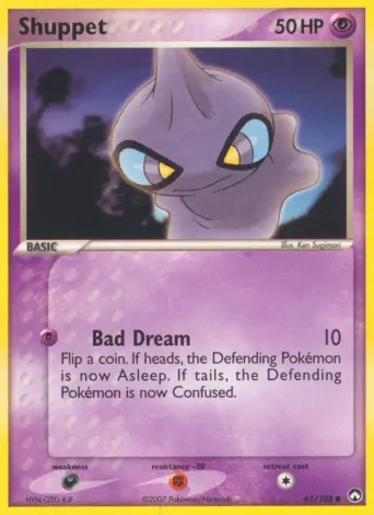 Shuppet Pokémon card #61