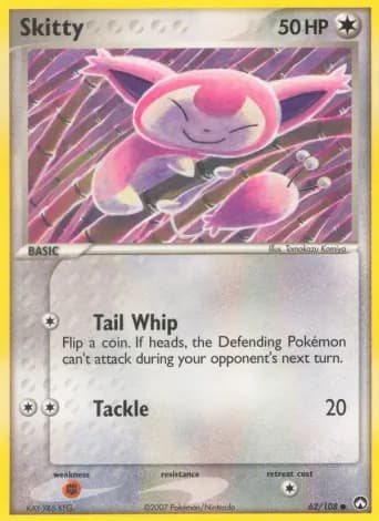 Skitty Pokémon card #62