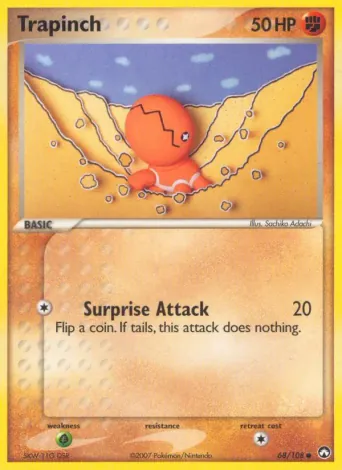 Trapinch Pokémon card #68