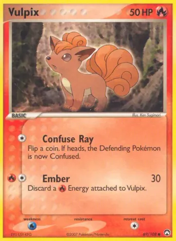 Vulpix Pokémon card #69