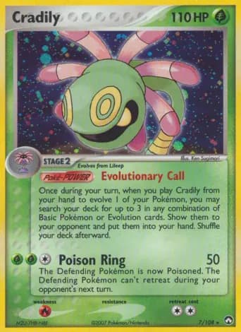 Cradily Pokémon card #7