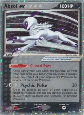 Absol ex Pokémon card #92