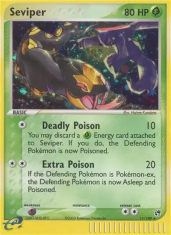 Seviper Pokémon card #11