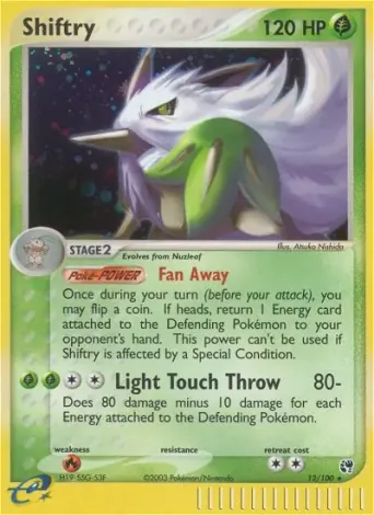 Shiftry Pokémon card #12