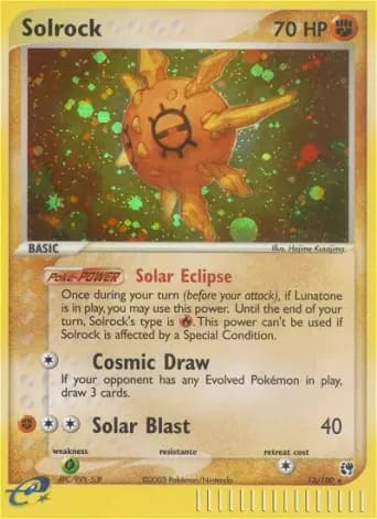 Solrock Pokémon card #13