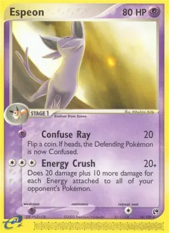Espeon Pokémon card #16