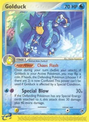 Golduck Pokémon card #17