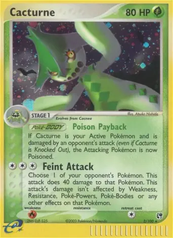 Cacturne Pokémon card #2