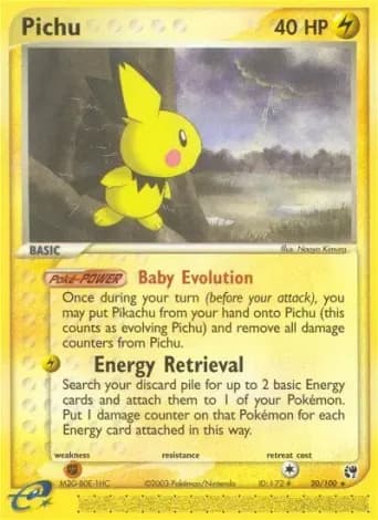 Pichu Pokémon card #20