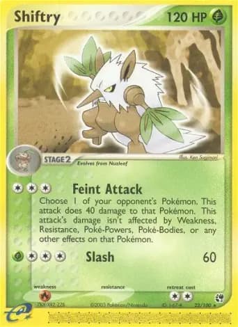 Shiftry Pokémon card #22