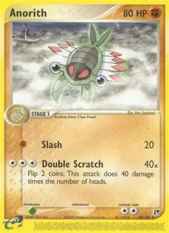 Anorith Pokémon card #28