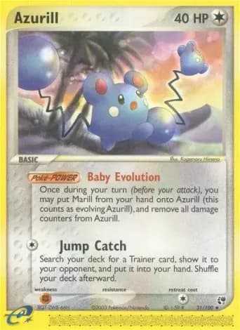 Azurill Pokémon card #31