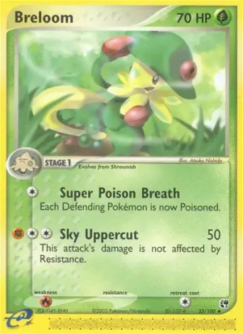Breloom Pokémon card #33