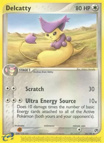 Delcatty Pokémon card #34