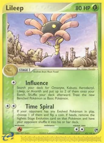 Lileep Pokémon card #42