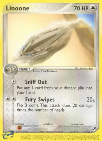 Linoone Pokémon card #44