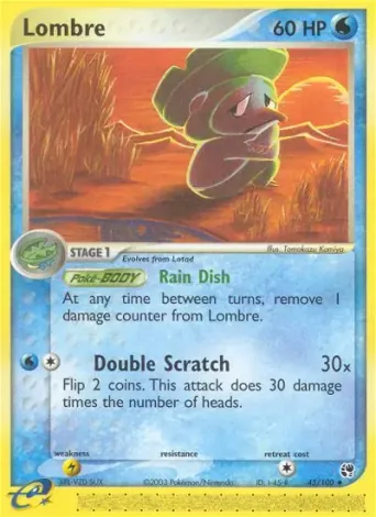 Lombre Pokémon card #45