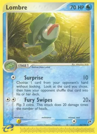 Lombre Pokémon card #46