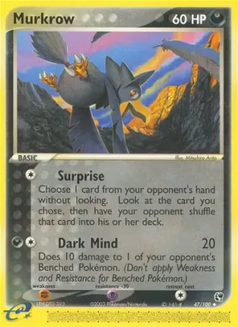 Murkrow Pokémon card #47