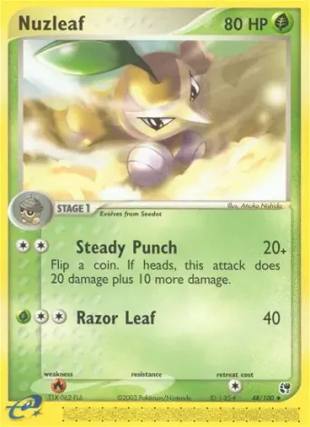 Nuzleaf Pokémon card #48
