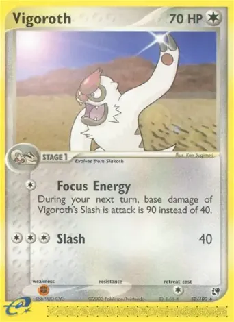 Vigoroth Pokémon card #52