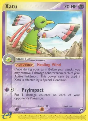 Xatu Pokémon card #55