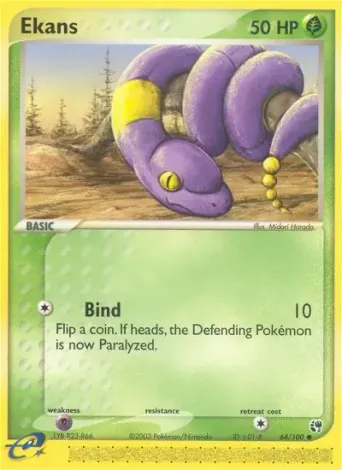 Ekans Pokémon card #64