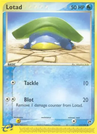 Lotad Pokémon card #67