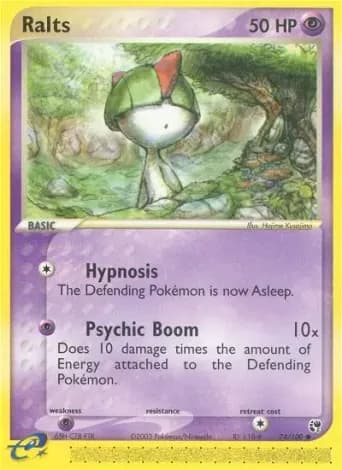 Ralts Pokémon card #74