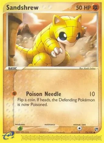 Sandshrew Pokémon card #75