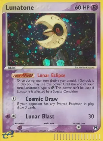 Lunatone Pokémon card #8