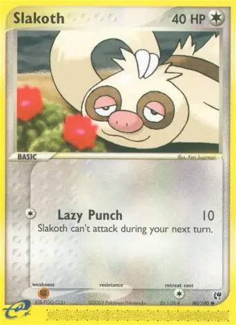 Slakoth Pokémon card #80