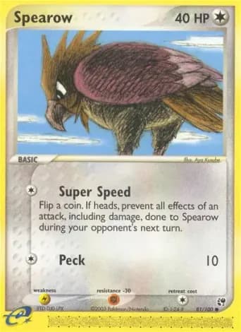 Spearow Pokémon card #81