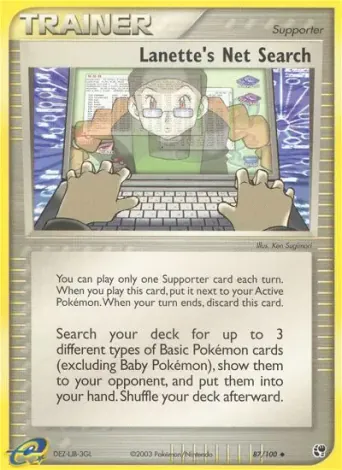 Lanette's Net Search Pokémon card #87