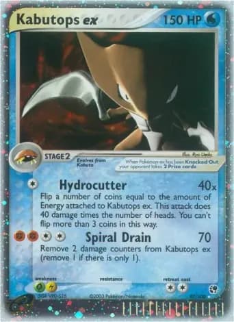 Kabutops ex Pokémon card #97