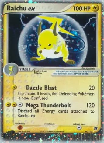 Raichu ex Pokémon card #98