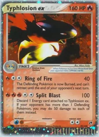 Typhlosion ex Pokémon card #99